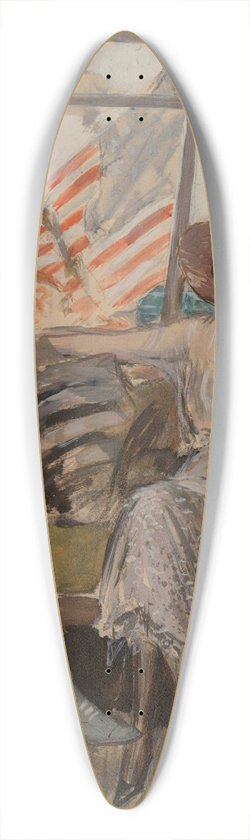 Clarence F. Underwood - The Cruise 39.3 inch art pintail longboard deck