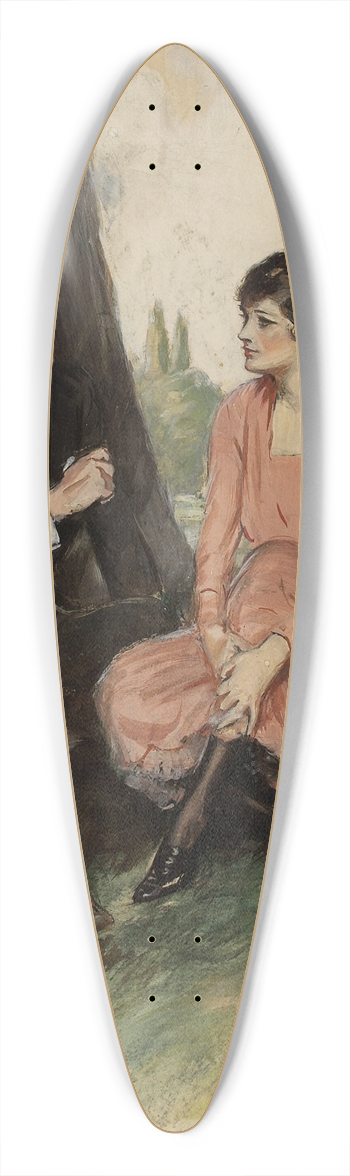 Clarence F. Underwood - With Principals Undisclosed 39.3 inch art pintail longboard deck
