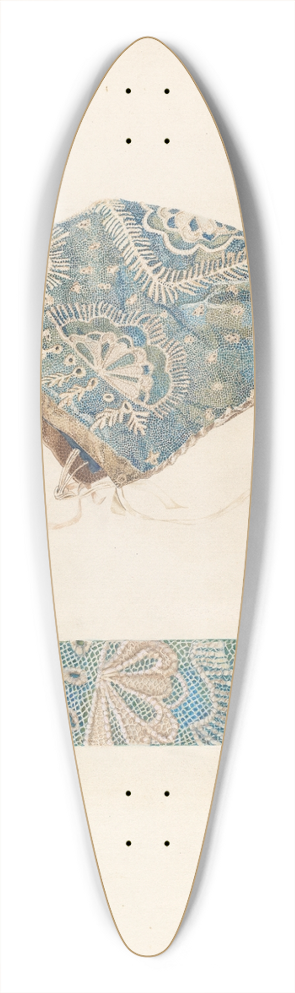 Clarence W. Dawson - Babys Hood 39.3 inch art pintail longboard deck