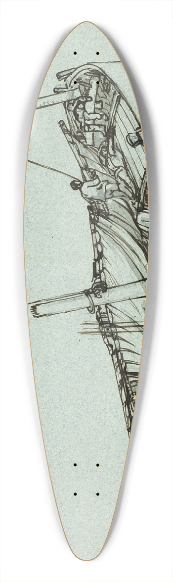 Clarkson Stanfield - Ostende Fishing Boat 39.3 inch art pintail longboard deck