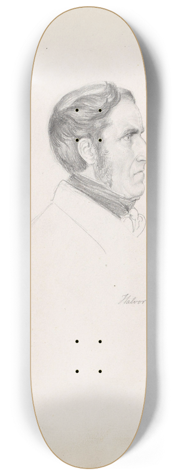 Adolph Tidemand - Halvor Trnns 8.25 inch art skate deck