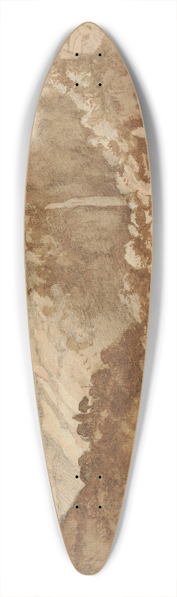 Claude Lorrain - View of Tivoli 39.3 inch art pintail longboard deck