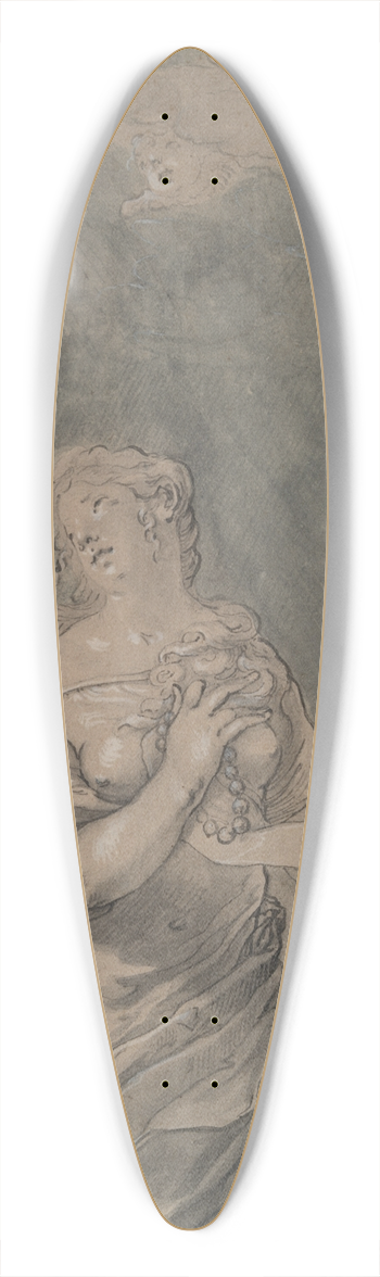 Claude Mellan - Saint Mary Magdalen inPrayer 39.3 inch art pintail longboard deck