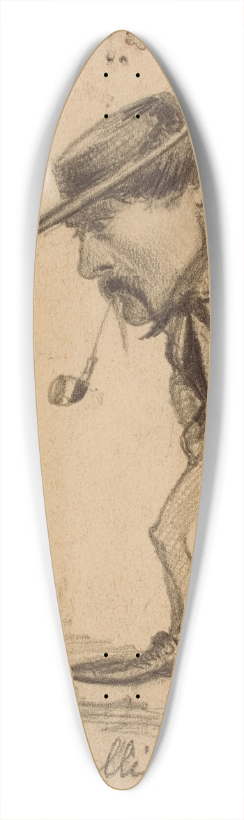 Claude Monet - Caricature of Henri Cassinelli (Rufus Croutinelli) 39.3 inch art pintail longboard deck
