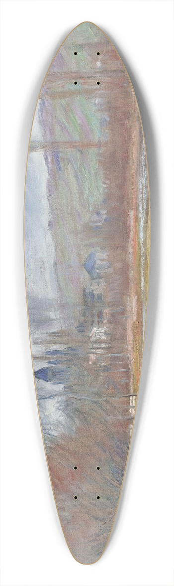 Claude Monet - Printemps  Vtheuil 39.3 inch art pintail longboard deck