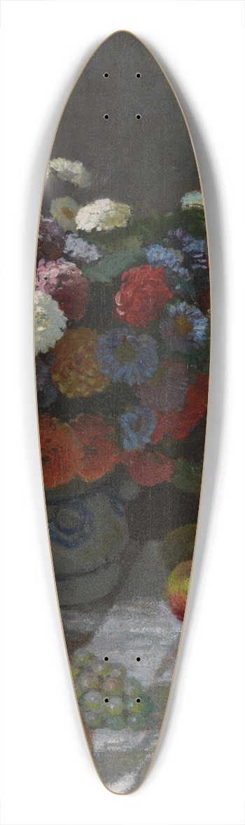 Claude Monet - Still Life with Flowers and Fruit 39.3 inch art pintail longboard deck