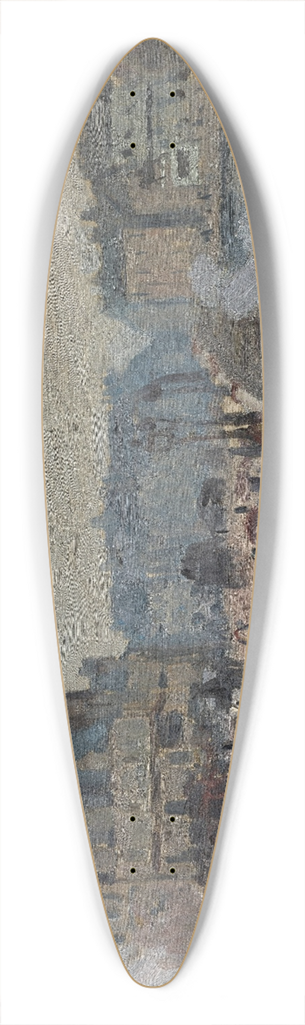 Claude Monet - The Pont Neuf 39.3 inch art pintail longboard deck