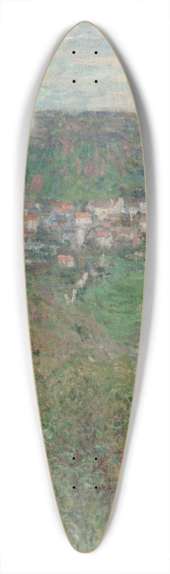 Claude Monet - View of Vtheuil 39.3 inch art pintail longboard deck