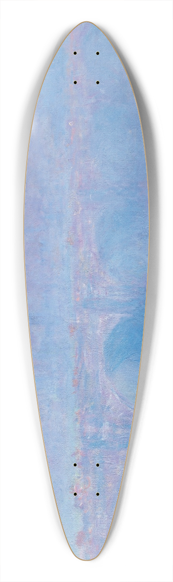Claude Monet - Waterloo Bridge, effet de brouillard 39.3 inch art pintail longboard deck
