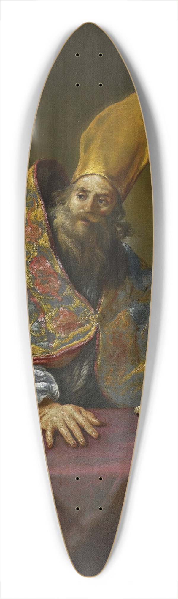 Claude Vignon - Saint Ambrose 39.3 inch art pintail longboard deck