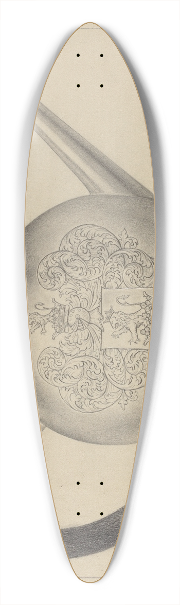 Clayton Braun - Silver Teapot 39.3 inch art pintail longboard deck