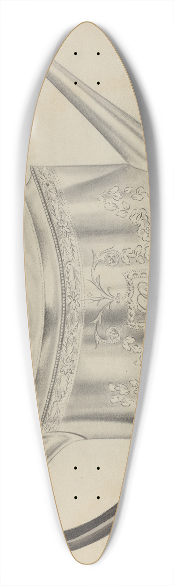 Clayton Braun - Silver Teapot 39.3 inch art pintail longboard deck