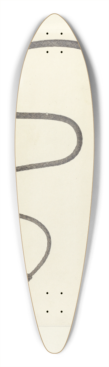 Clyde L. Cheney - Bull Whip 39.3 inch art pintail longboard deck