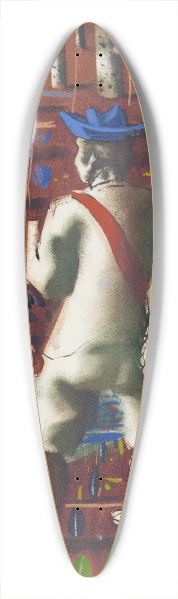Cndido Portinari - Preparatory drawing for Entry into the forest 39.3 inch art pintail longboard deck