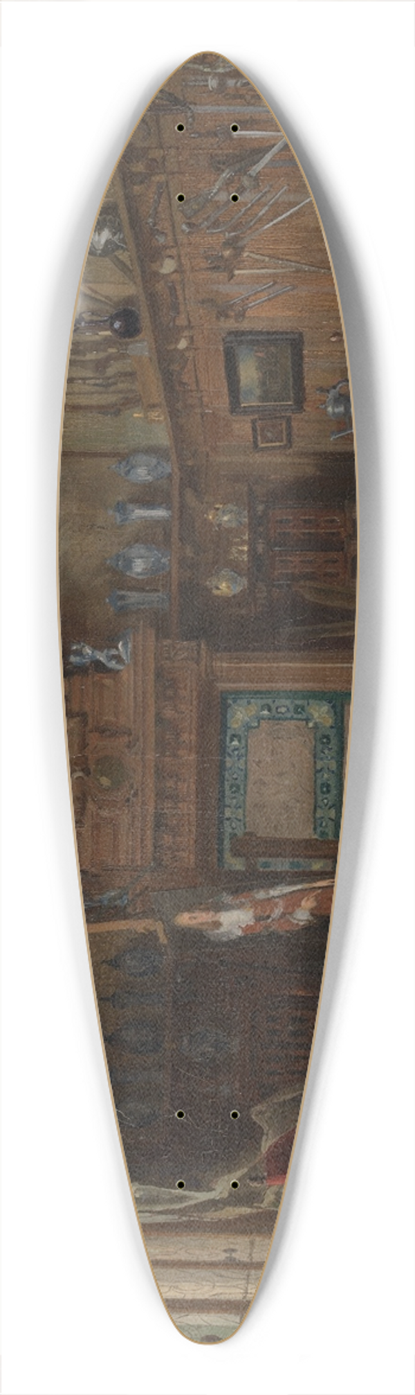 Coen Metzelaar - Het atelier in de villa van het echtpaar Willet-Holthuysen te Le Vsinet 39.3 inch art pintail longboard deck
