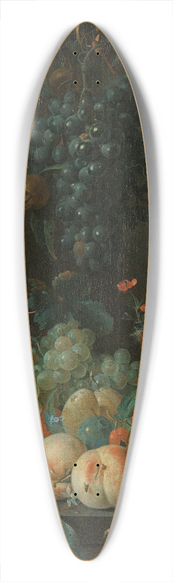 Coenraet Roepel - Still Life with Fruit 39.3 inch art pintail longboard deck