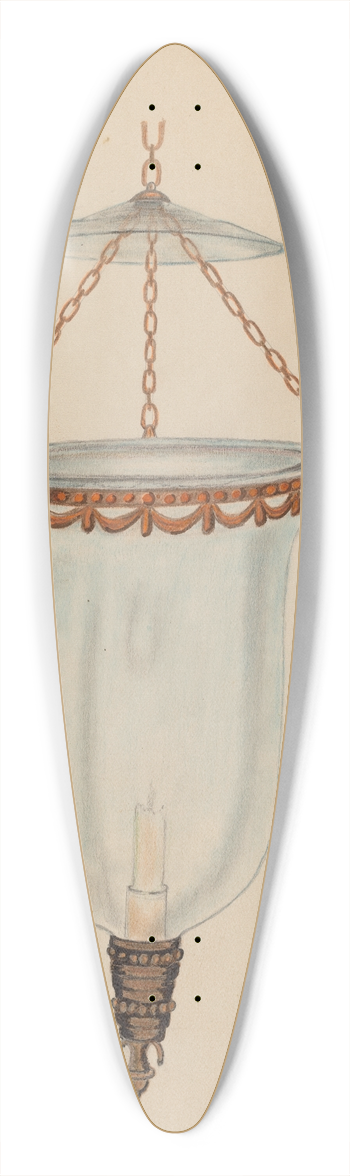 Columbus Simpson - Candle Chandelier 39.3 inch art pintail longboard deck