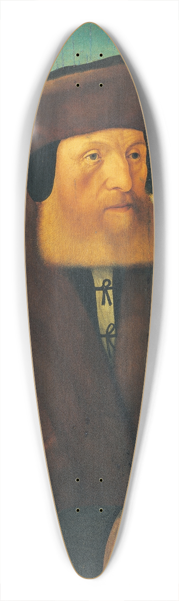 Conrad Faber von Kreuznach - Portrait of Hamman von Holzhausen (1467-1536) 39.3 inch art pintail longboard deck