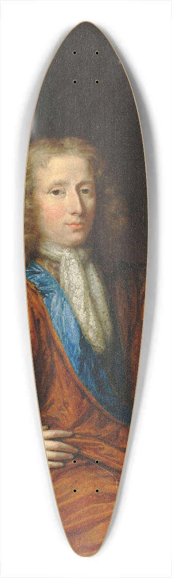 Constantijn Netscher - Portrait of a gentleman 39.3 inch art pintail longboard deck