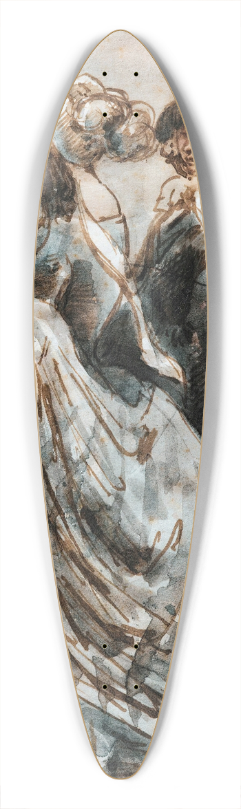 Constantin Guys - At The Promenoir 39.3 inch art pintail longboard deck