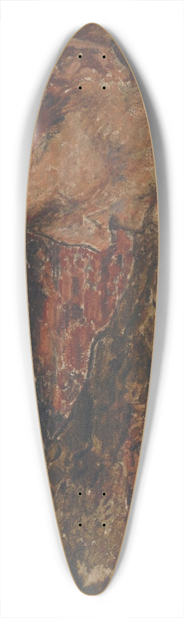 Constantin Meunier - Collier 39.3 inch art pintail longboard deck