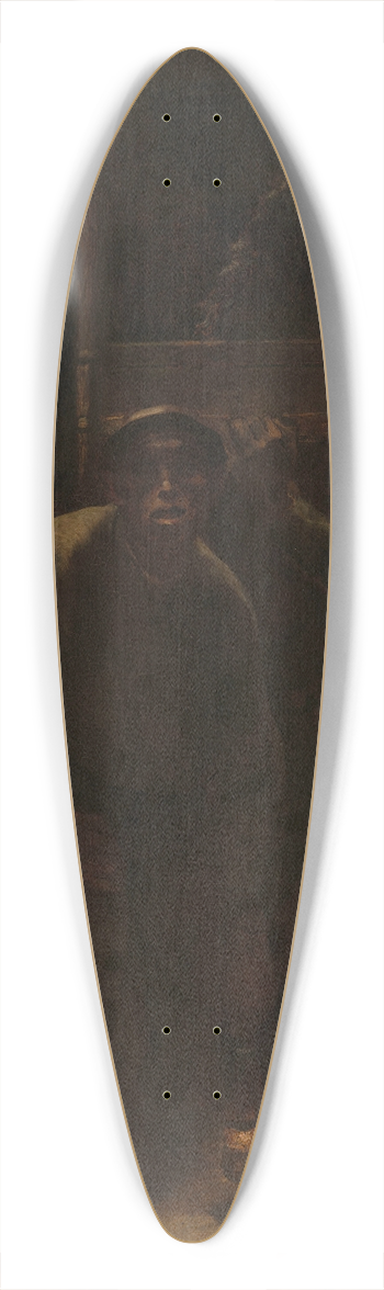 Constantin Meunier - The Pithead 39.3 inch art pintail longboard deck