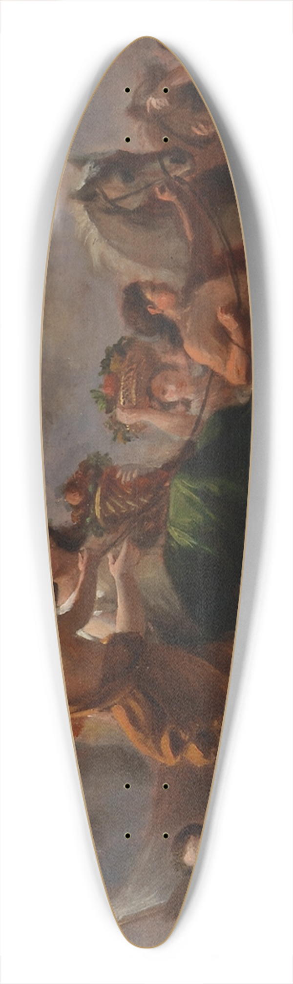 Constantino Brumidi - Study for the Apotheosis of Washington in the Rotunda of the United States Capitol Building 39.3 inch art pintail longboard deck