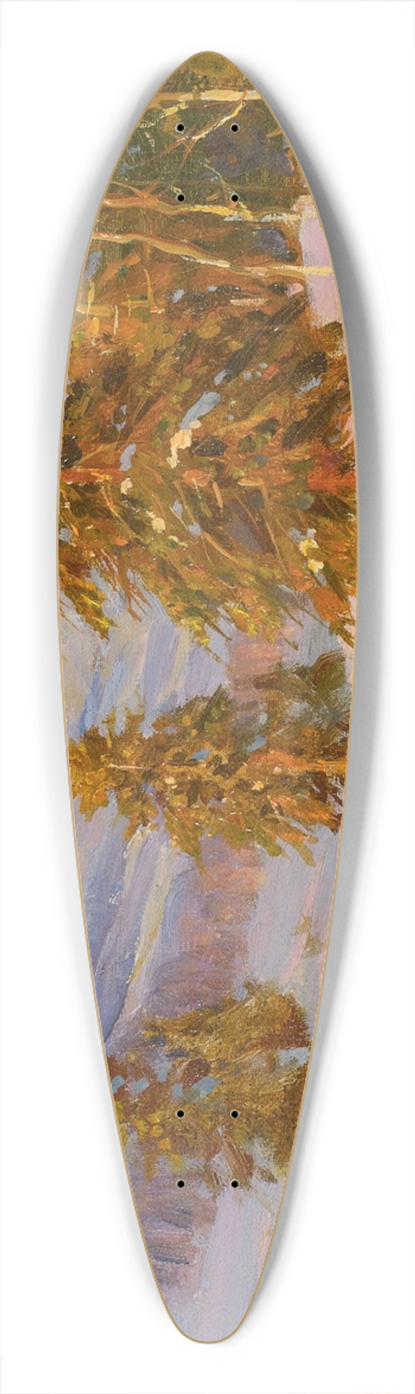 Constantin Westchiloff - Winter Sunset 39.3 inch art pintail longboard deck