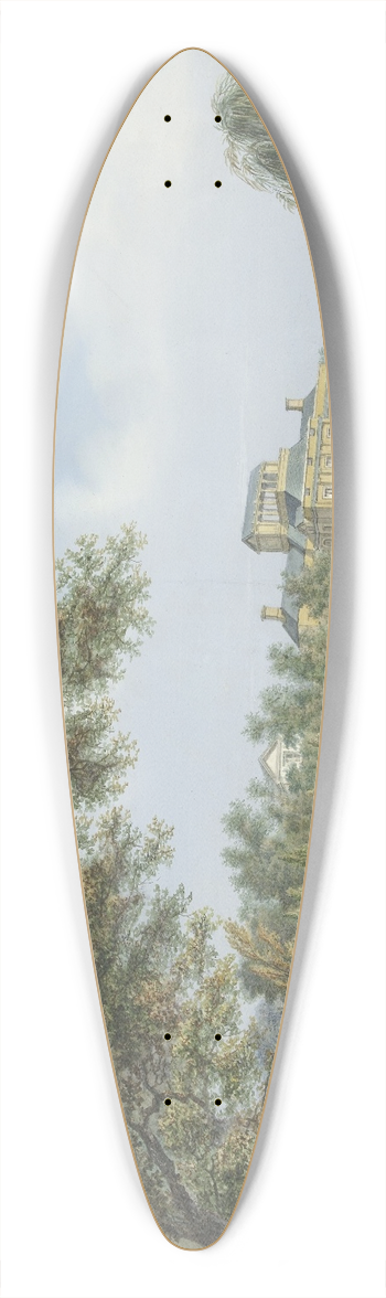 Cornelis de Kruyff - Gezicht op paleis Soestdijk 39.3 inch art pintail longboard deck