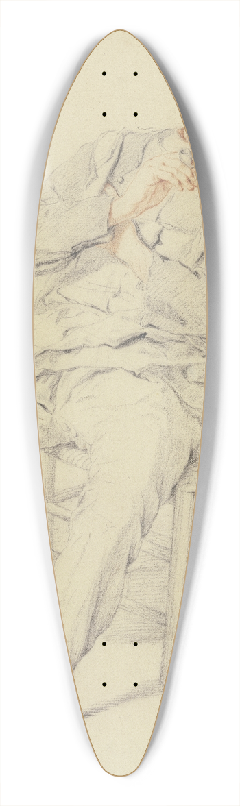Cornelis Dusart - Rauchender Bauer auf einem Stuhl, nach rechts gewandt 39.3 inch art pintail longboard deck