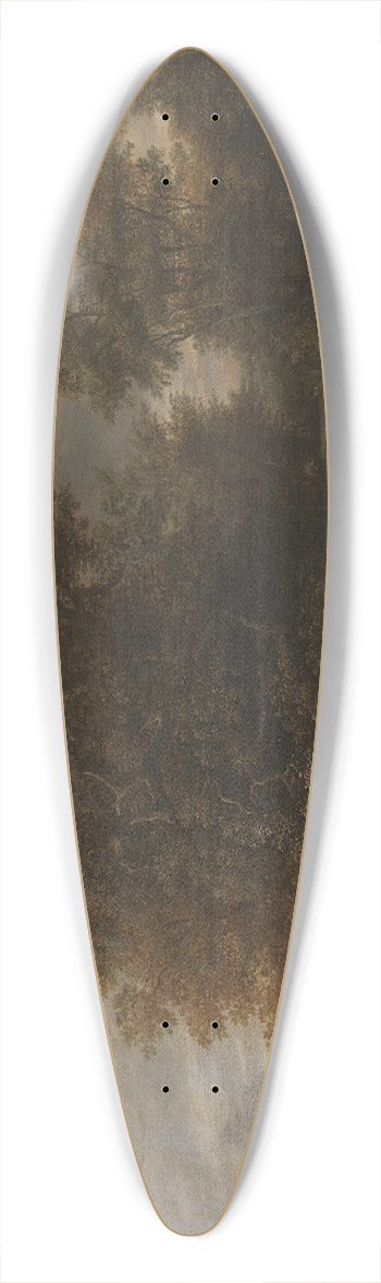 Cornelis Gerritsz Decker - Landscape by a River. In the Background a Limekiln 39.3 inch art pintail longboard deck