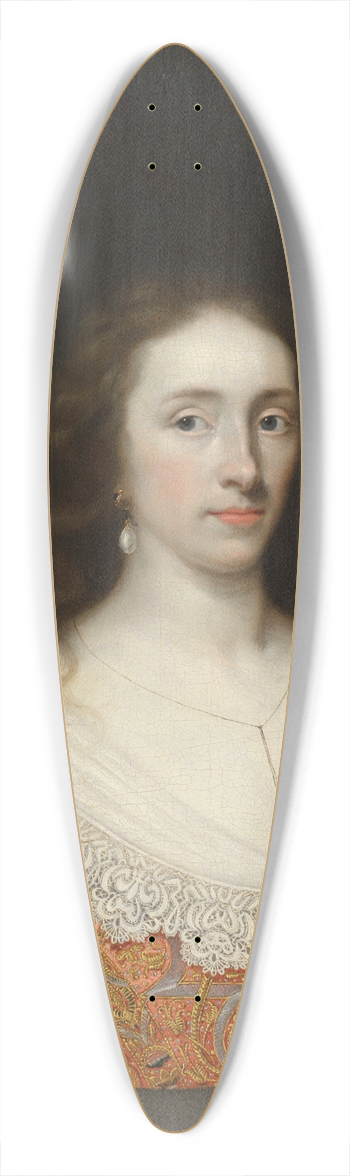 Cornelis Jonson van Ceulen - Portrait of a lady, traditionally identified as Mary Chetwynd (d.1637) 39.3 inch art pintail longboard deck