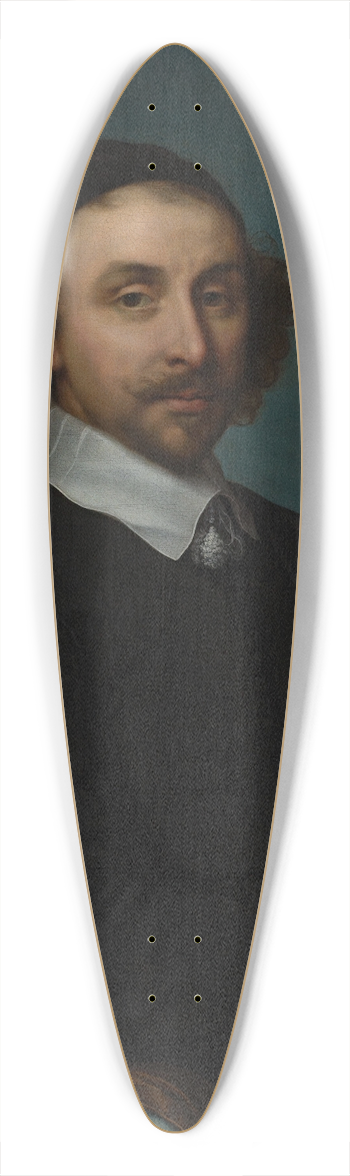 Cornelis Jonson van Ceulen the Younger - Portrait of a Man with a Watch 39.3 inch art pintail longboard deck