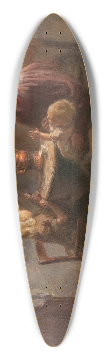 Cornelis Kraan - Teatime 39.3 inch art pintail longboard deck