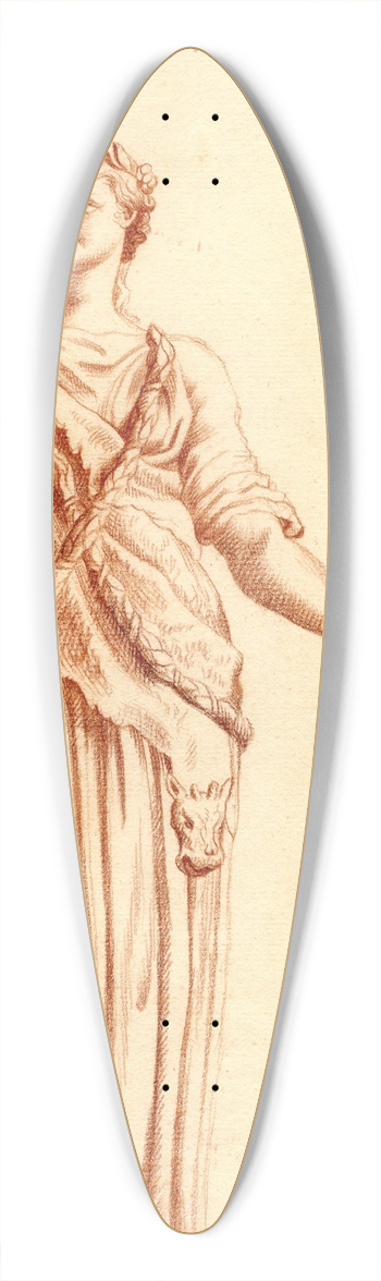 Cornelis Pronk - Beeld van een maenade 39.3 inch art pintail longboard deck