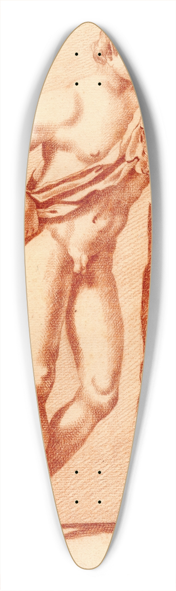 Cornelis Pronk - Beeld van Faunus 39.3 inch art pintail longboard deck
