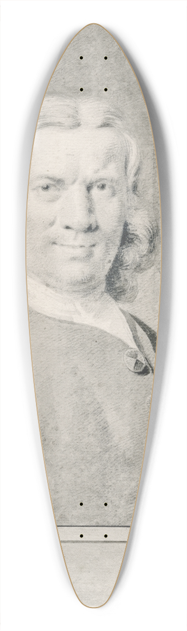 Cornelis Pronk - Portrait of the historian Simon Eikelenberg 39.3 inch art pintail longboard deck