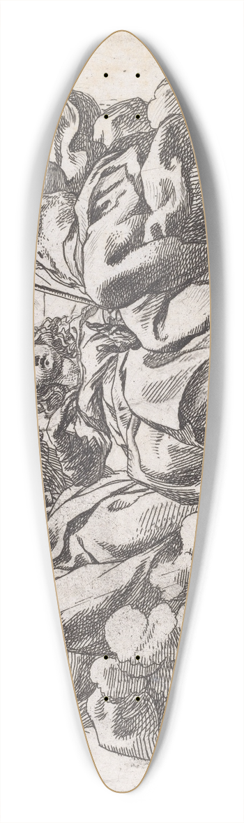 Cornelis Schut - Coronation of the Virgin 39.3 inch art pintail longboard deck