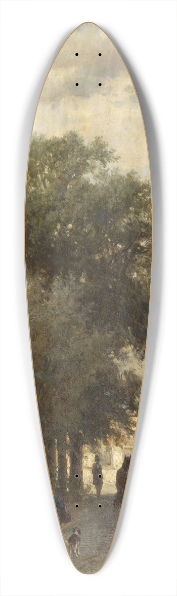 Cornelis Springer - Street in Enkhuizen 39.3 inch art pintail longboard deck