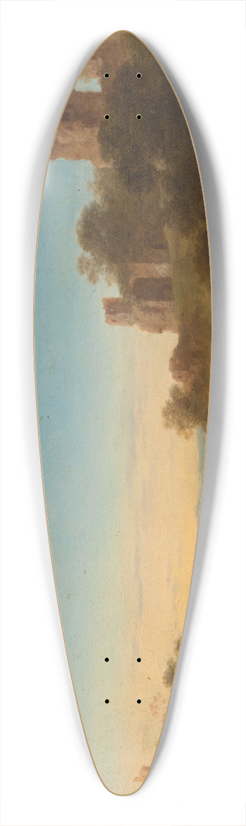 Cornelis Van Poelenburch - Satyrs and sleeping nymphs against Italian landscape 39.3 inch art pintail longboard deck
