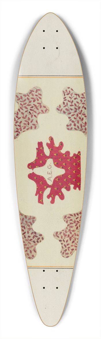 Cornelius Christoffels and Margaret Linsley - Pieced Autograph Quilt (1 Piece) 39.3 inch art pintail longboard deck