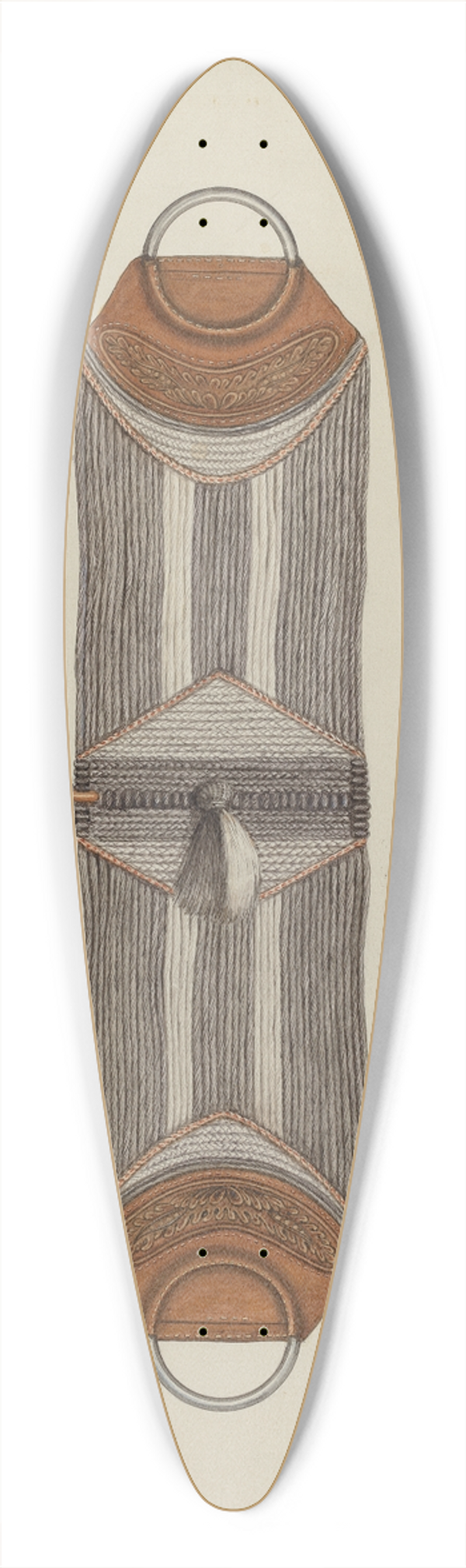 Cornelius Christoffels - Cinch for Saddle 39.3 inch art pintail longboard deck