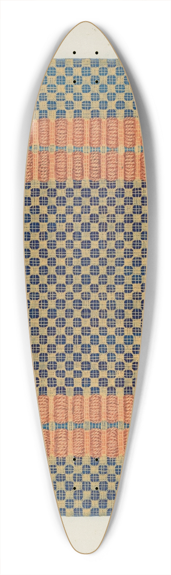 Cornelius Christoffels - Coverlet (Reverse Side) 39.3 inch art pintail longboard deck