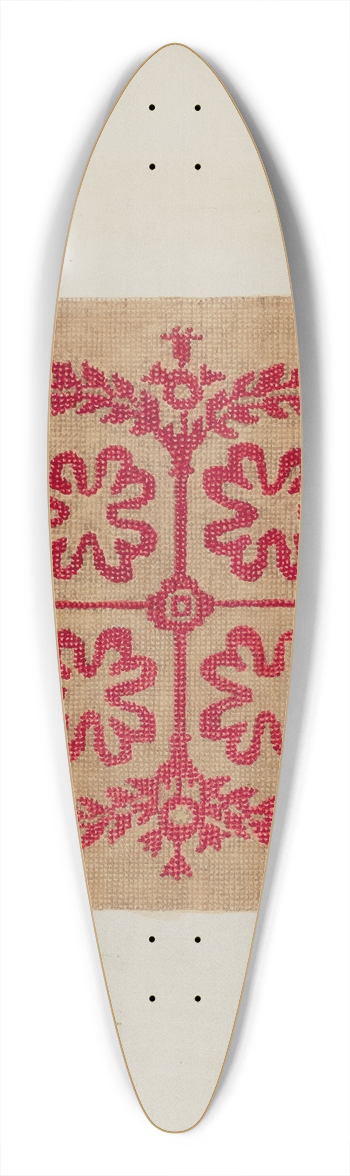 Cornelius Christoffels - Handwoven Coverlet 39.3 inch art pintail longboard deck