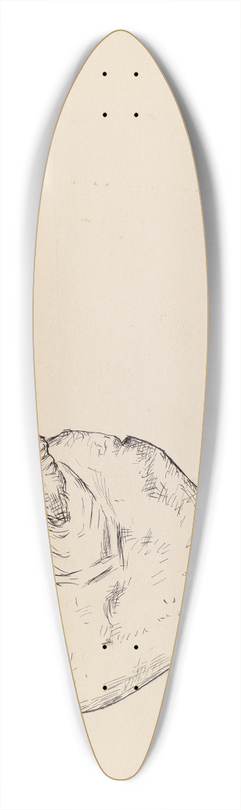 Cornelius Christoffels - Hoe 39.3 inch art pintail longboard deck