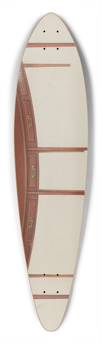 Cornelius Frazier - Circular Desk 39.3 inch art pintail longboard deck