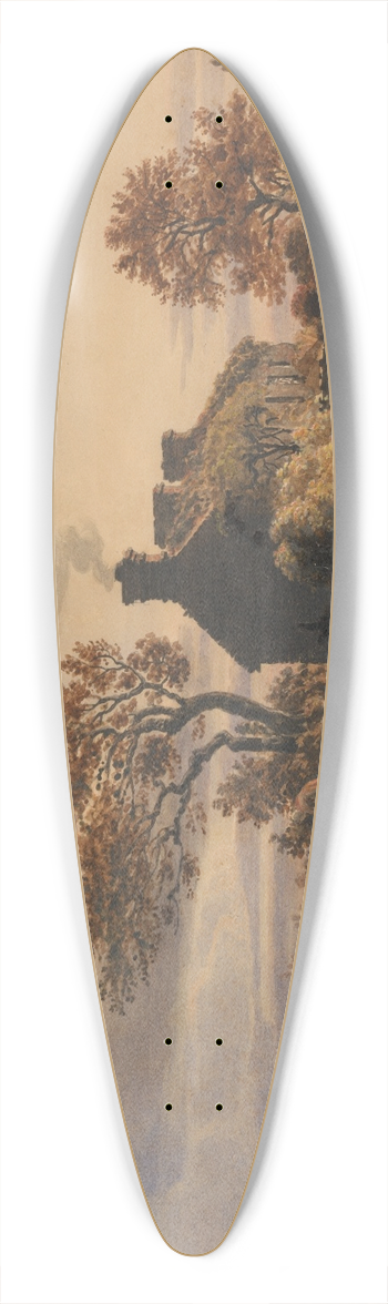 Cornelius Varley - Evening 39.3 inch art pintail longboard deck