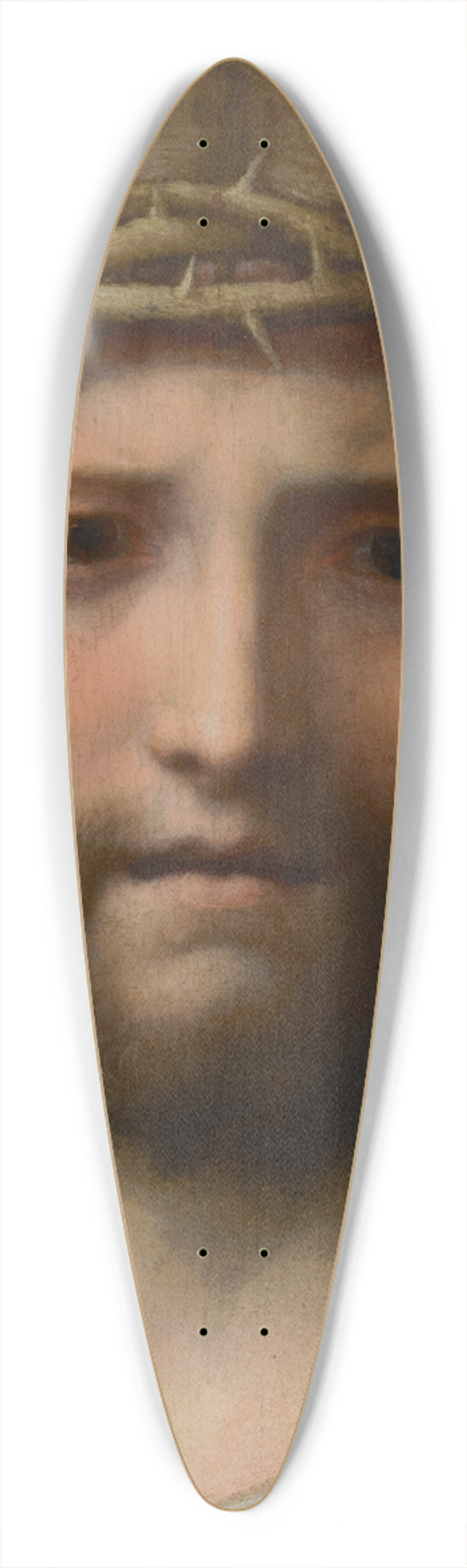 Correggio - Head of Christ 39.3 inch art pintail longboard deck