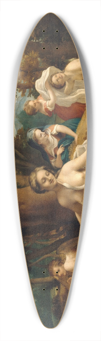 Correggio - Leda and the Swan 39.3 inch art pintail longboard deck