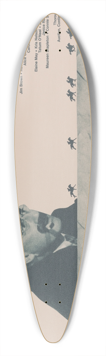Coy Howard - Groucho Marx cordially invites you to join him and his friends at a day at the races 39.3 inch art pintail longboard deck